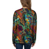 Fractal Psychedelic Print Pattern Women's Sweatshirt-grizzshop