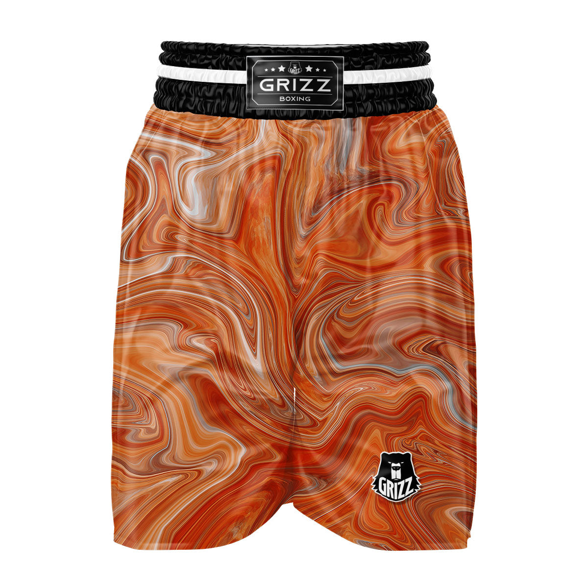 Fractal Psychedelic Trippy Print Boxing Shorts-grizzshop