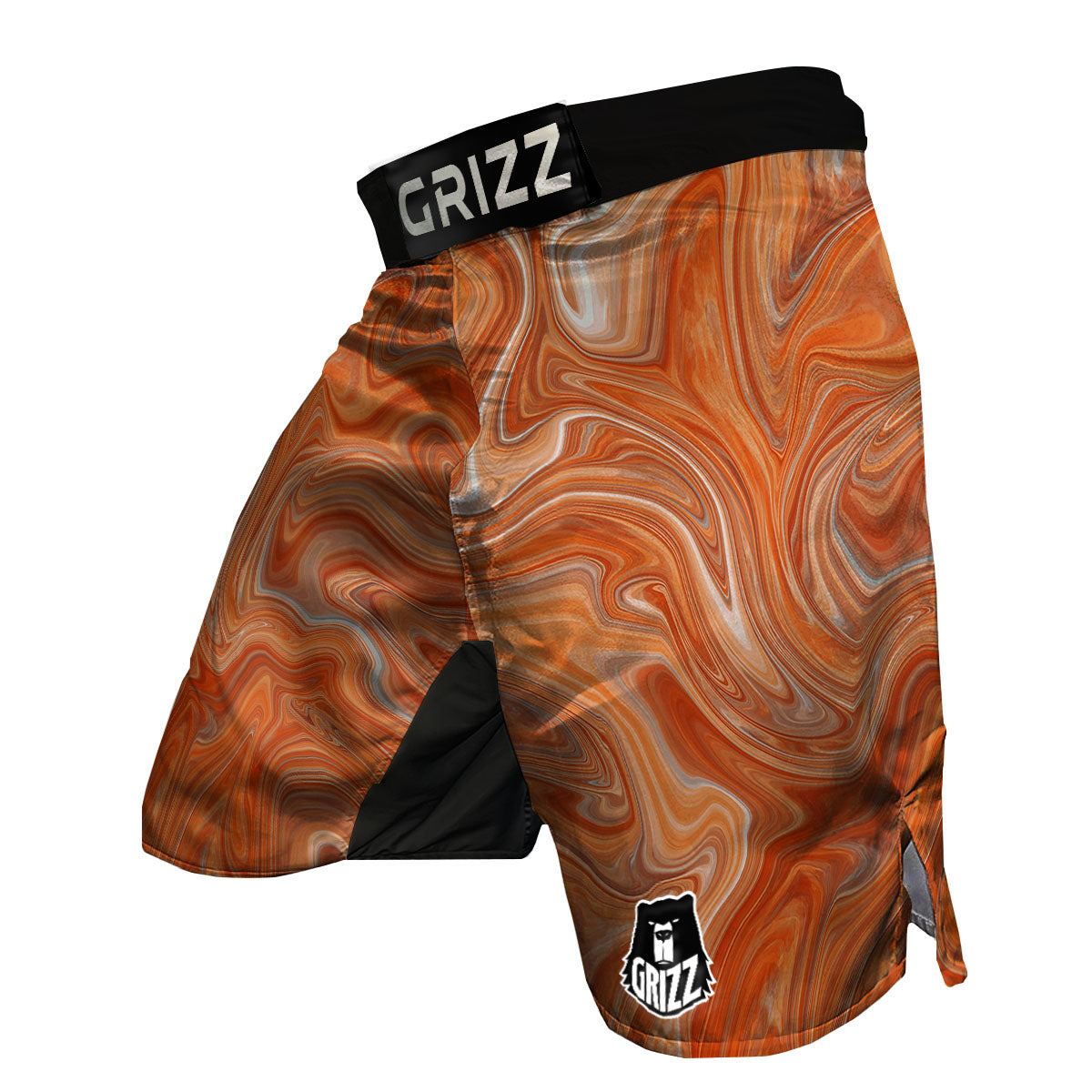 Fractal Psychedelic Trippy Print MMA Shorts-grizzshop