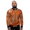 Fractal Psychedelic Trippy Print Men's Bomber Jacket-grizzshop