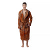 Fractal Psychedelic Trippy Print Men's Robe-grizzshop