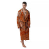 Fractal Psychedelic Trippy Print Men's Robe-grizzshop