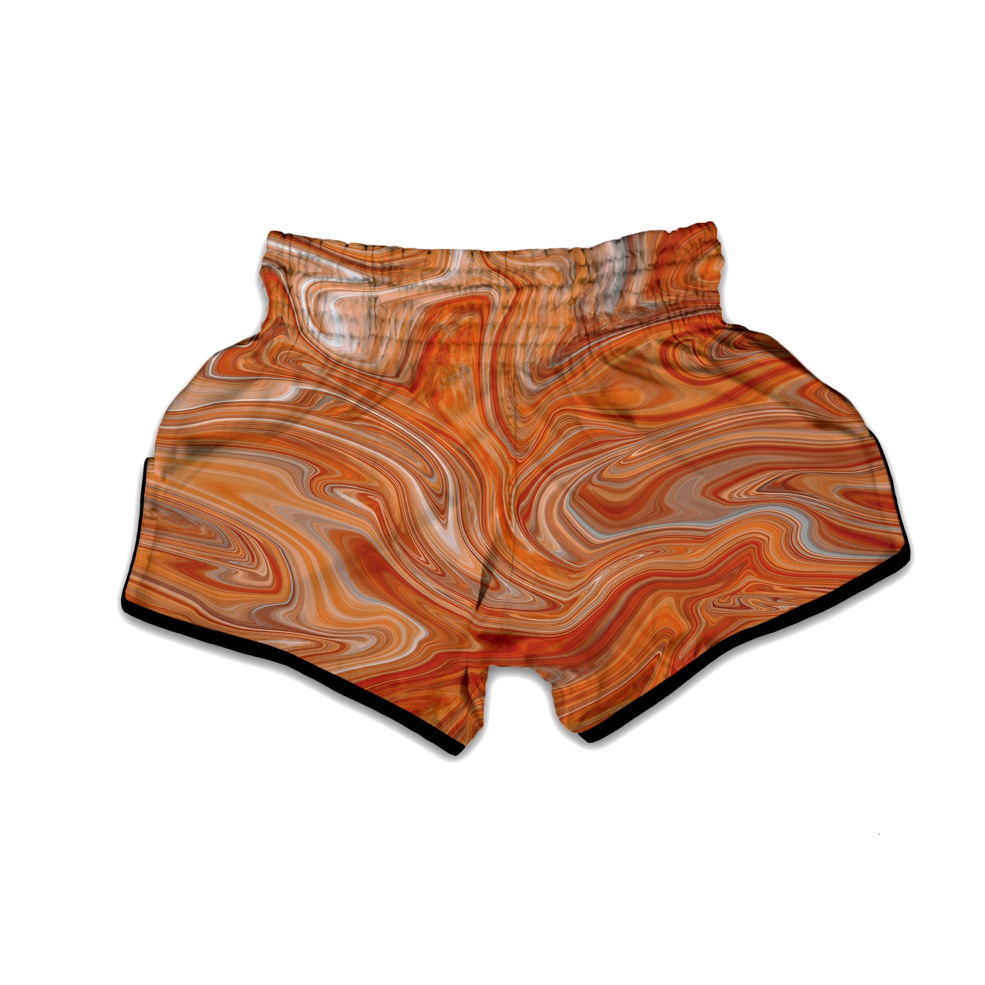 Fractal Psychedelic Trippy Print Muay Thai Boxing Shorts-grizzshop