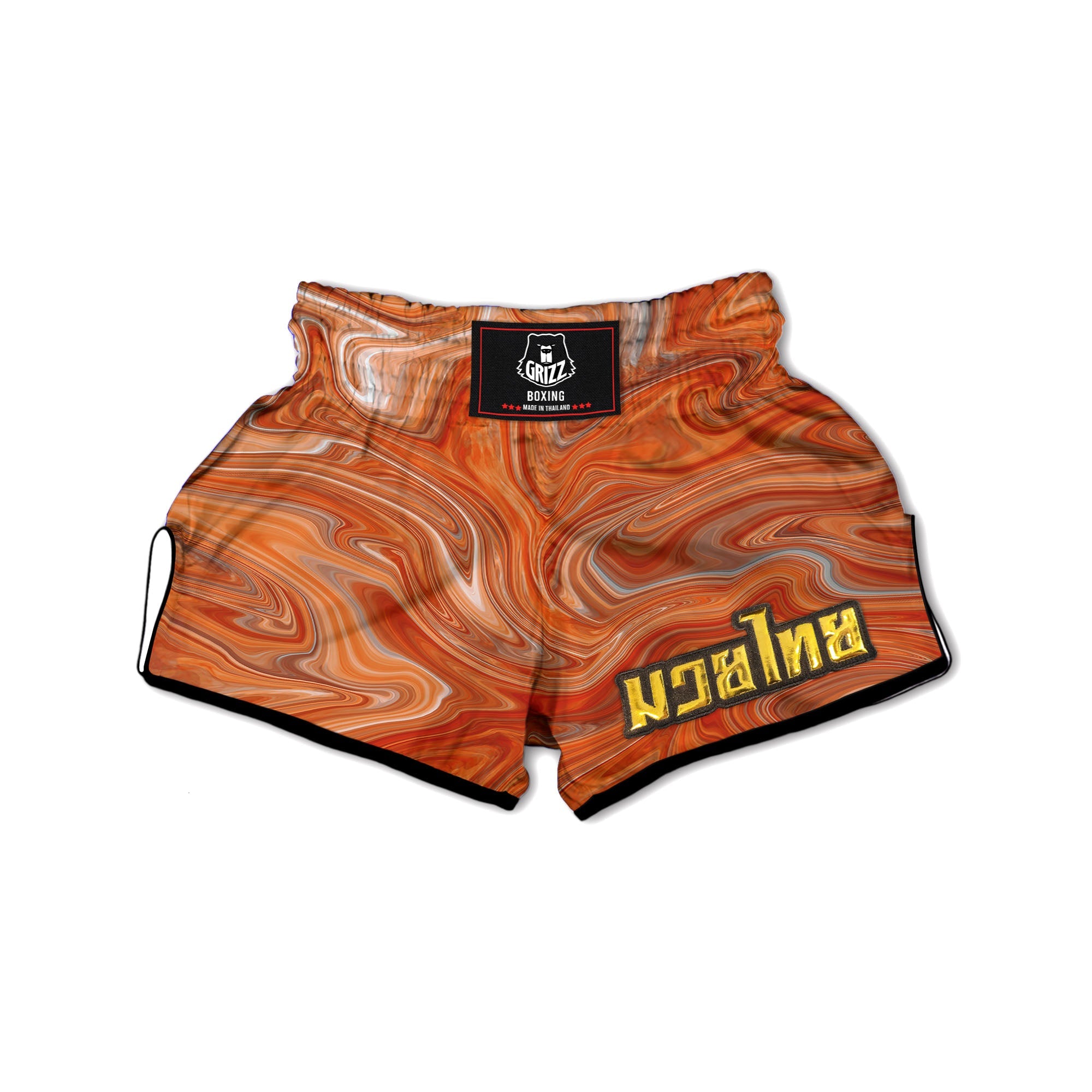 Fractal Psychedelic Trippy Print Muay Thai Boxing Shorts-grizzshop