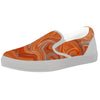 Fractal Psychedelic Trippy Print White Slip On Shoes-grizzshop