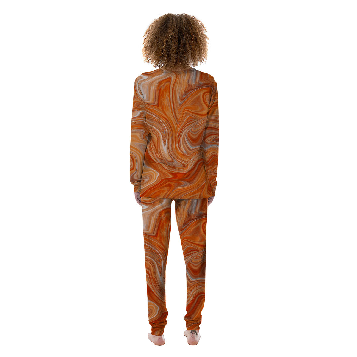 Fractal Psychedelic Trippy Print Women's Pajamas-grizzshop