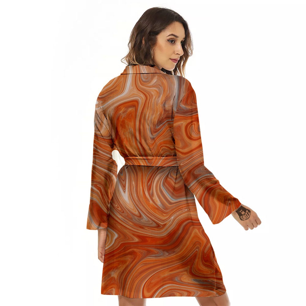 Fractal Psychedelic Trippy Print Women's Robe-grizzshop