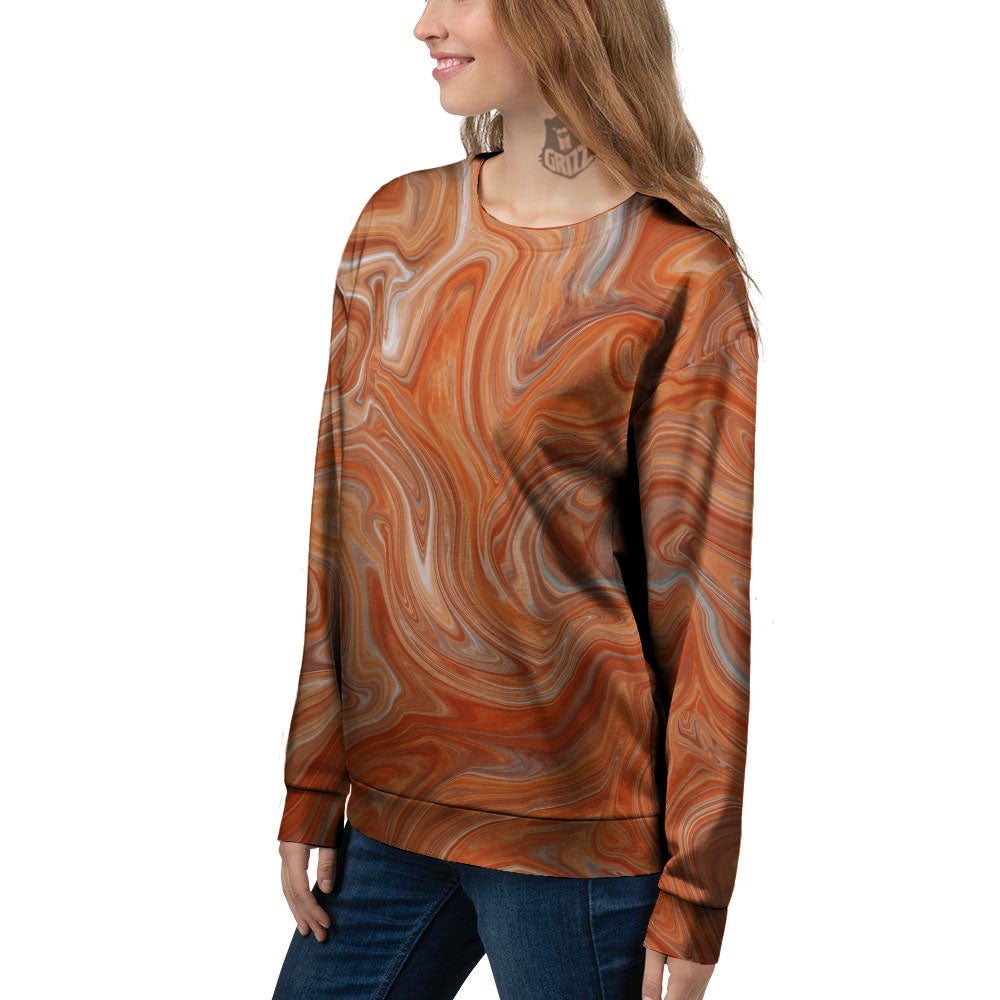 Fractal Psychedelic Trippy Print Women's Sweatshirt-grizzshop