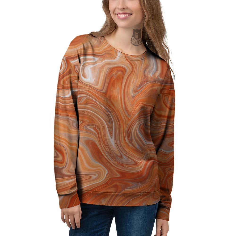 Fractal Psychedelic Trippy Print Women's Sweatshirt-grizzshop