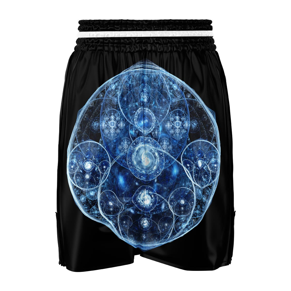 Fractal Steampunk Print Boxing Shorts-grizzshop