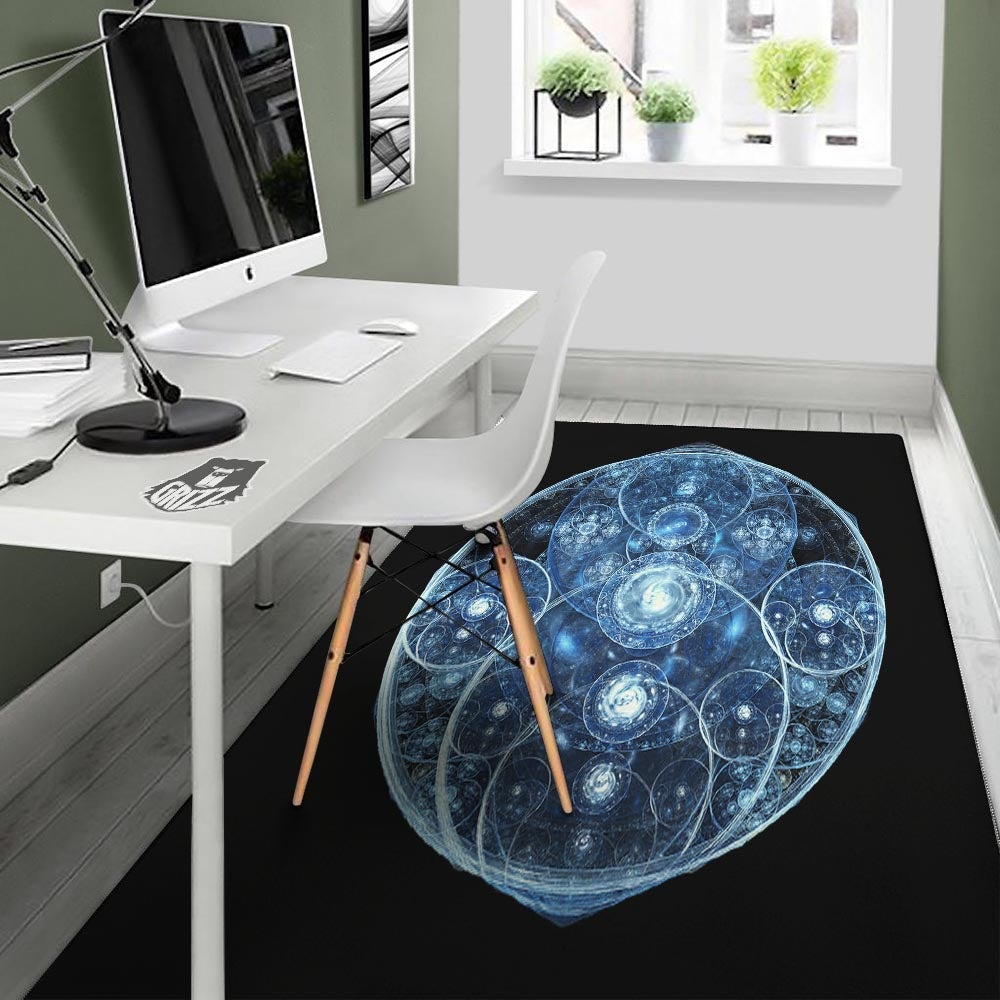 Fractal Steampunk Print Floor Mat-grizzshop