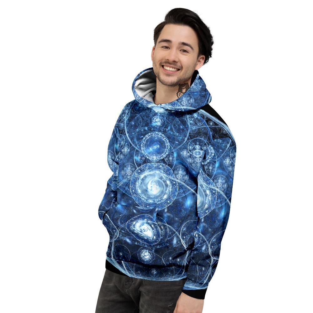 Fractal Steampunk Print Men's Hoodie-grizzshop