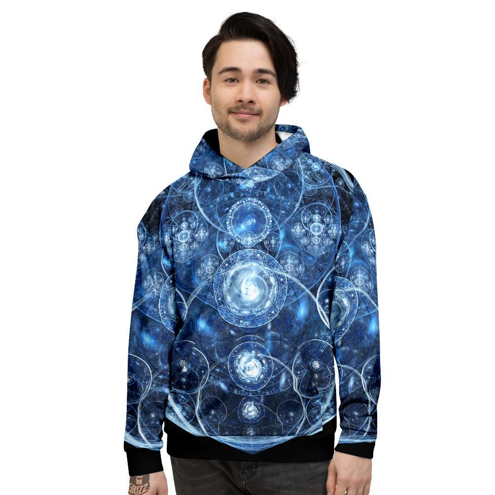 Fractal Steampunk Print Men's Hoodie-grizzshop