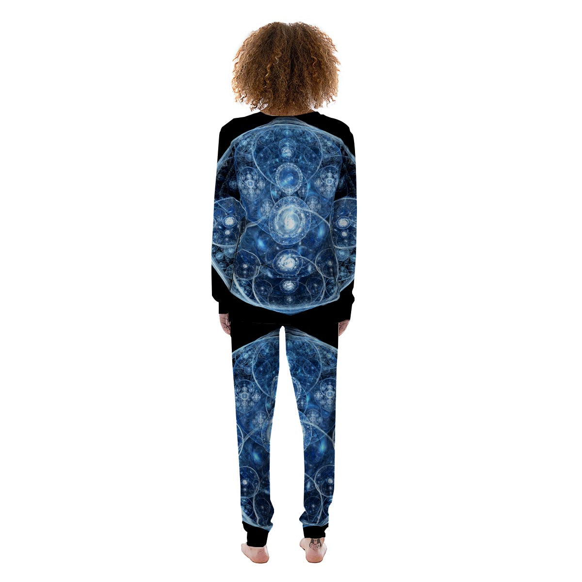 Fractal Steampunk Print Women's Pajamas-grizzshop