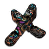 Fractal Trippy Print Muay Thai Shin Guards-grizzshop