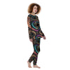 Fractal Trippy Print Women's Pajamas-grizzshop