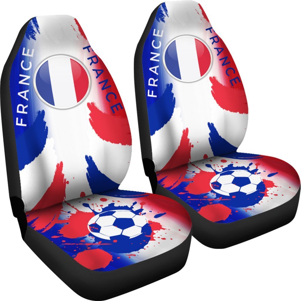 France Fan Club World Universal Fit Car Seat Covers-grizzshop