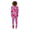 Frangipani Flower Pink Print Women's Pajamas-grizzshop