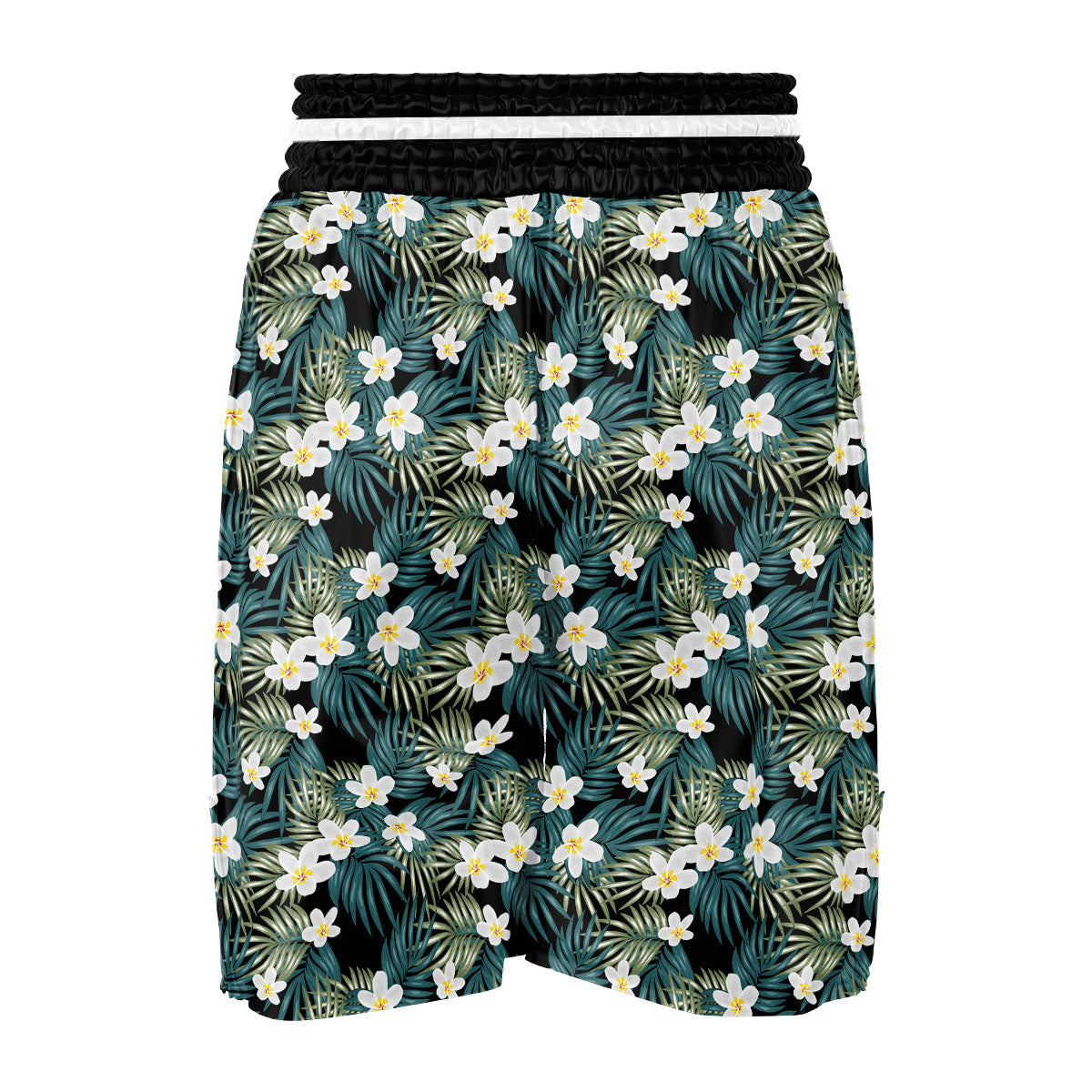 Frangipani Flower Print Pattern Boxing Shorts-grizzshop