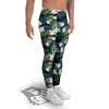 Frangipani Flower Print Pattern Men's Leggings-grizzshop