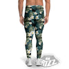 Frangipani Flower Print Pattern Men's Leggings-grizzshop