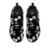 Frangipani White And Black Print Pattern Black Sneaker-grizzshop