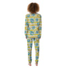 Frangipani Yellow Print Pattern Women's Pajamas-grizzshop