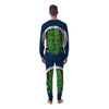 Frankenstein Face Halloween Character Print Men's Pajamas-grizzshop