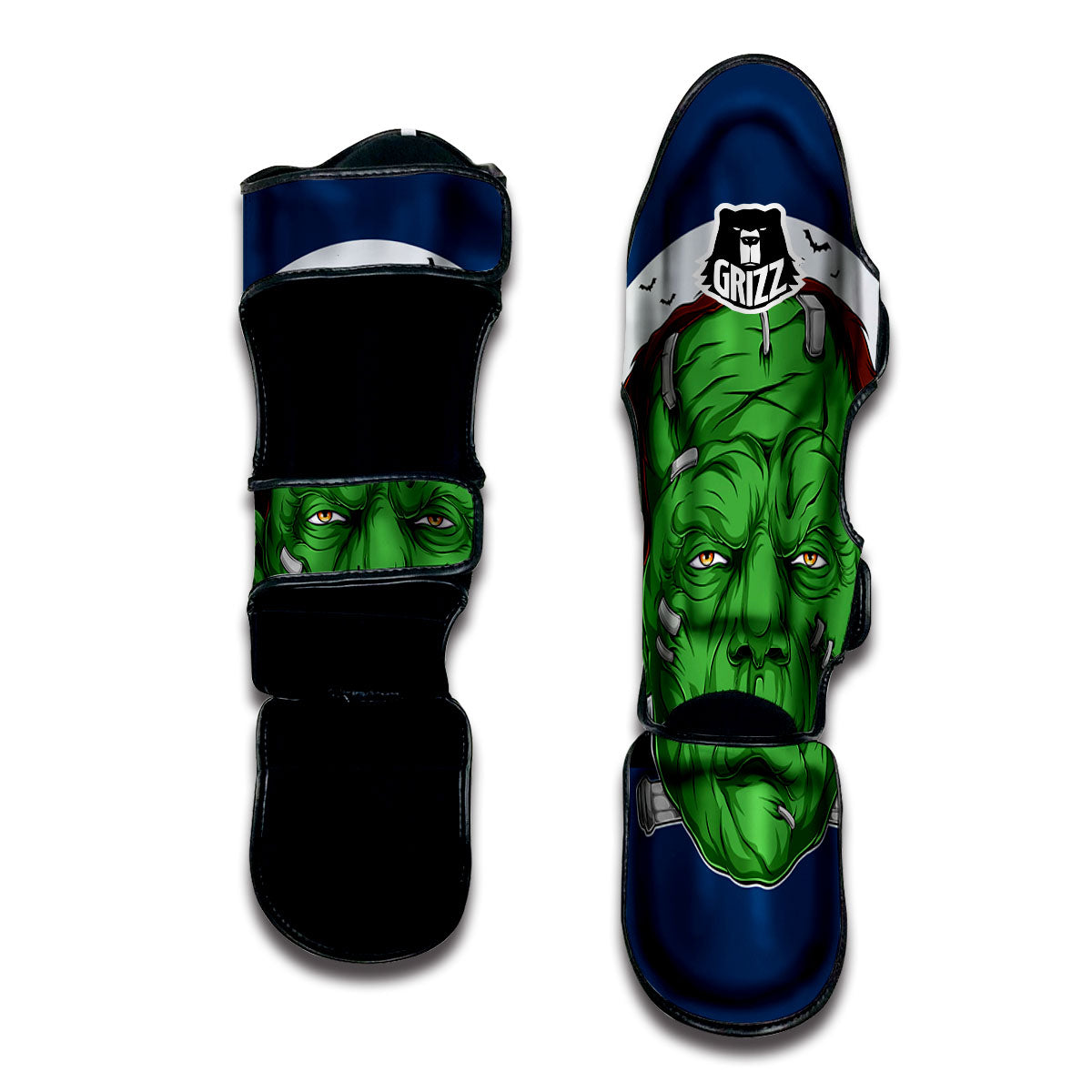 Frankenstein Face Halloween Character Print Muay Thai Shin Guards –  Grizzshopping