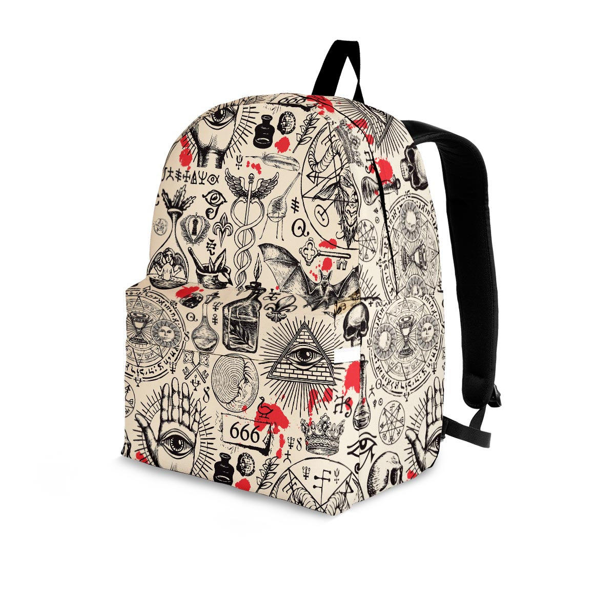 Freemason Satanic Gothic Witch Backpack-grizzshop