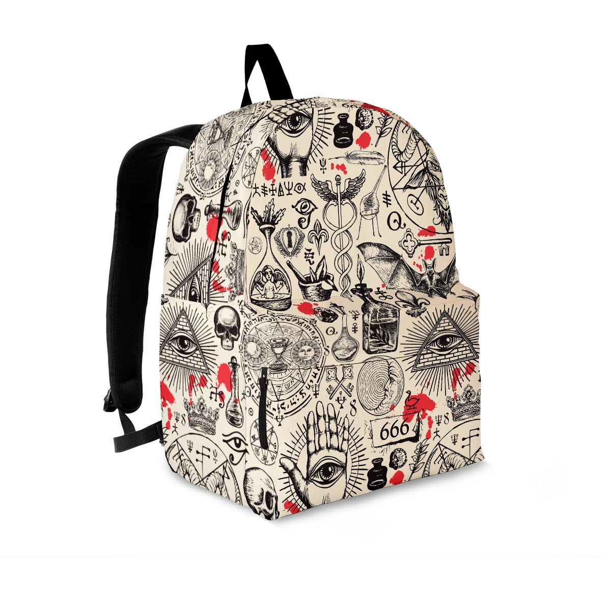 Freemason Satanic Gothic Witch Backpack-grizzshop