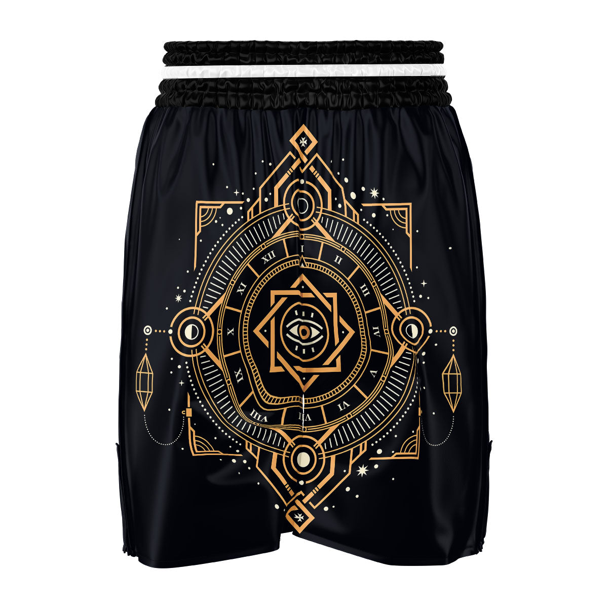 Freemasonry Masonic Eye Print Boxing Shorts-grizzshop