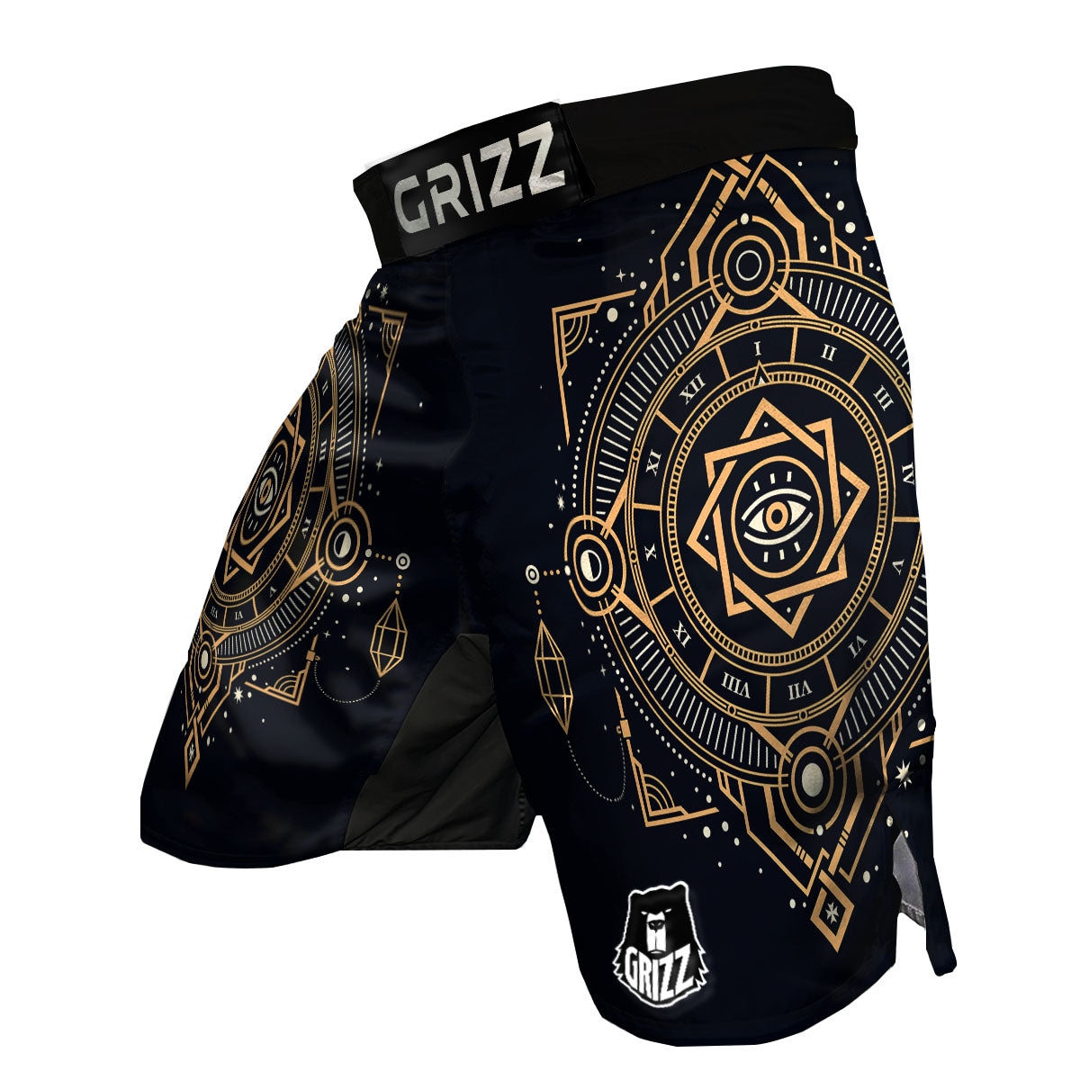 Freemasonry Masonic Eye Print MMA Shorts-grizzshop
