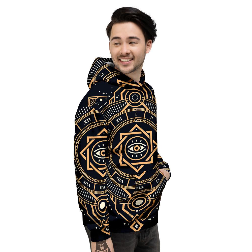 Freemasonry Masonic Eye Print Men's Hoodie-grizzshop