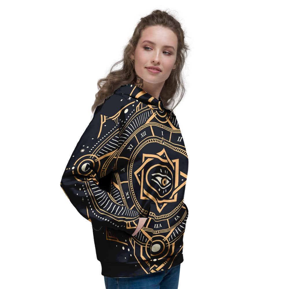 Freemasonry Masonic Eye Print Women's Hoodie-grizzshop