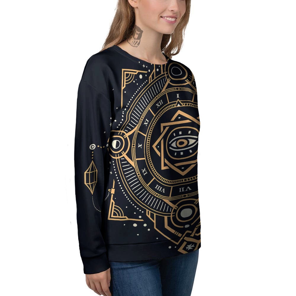 Freemasonry Masonic Eye Print Women's Sweatshirt-grizzshop