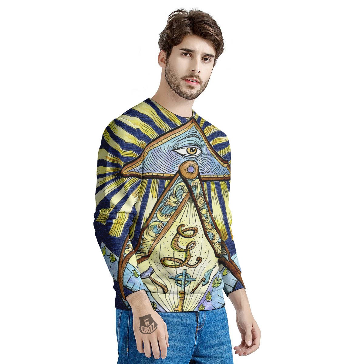 Freemasonry Masonic Vintage Print Men's Sweatshirt-grizzshop