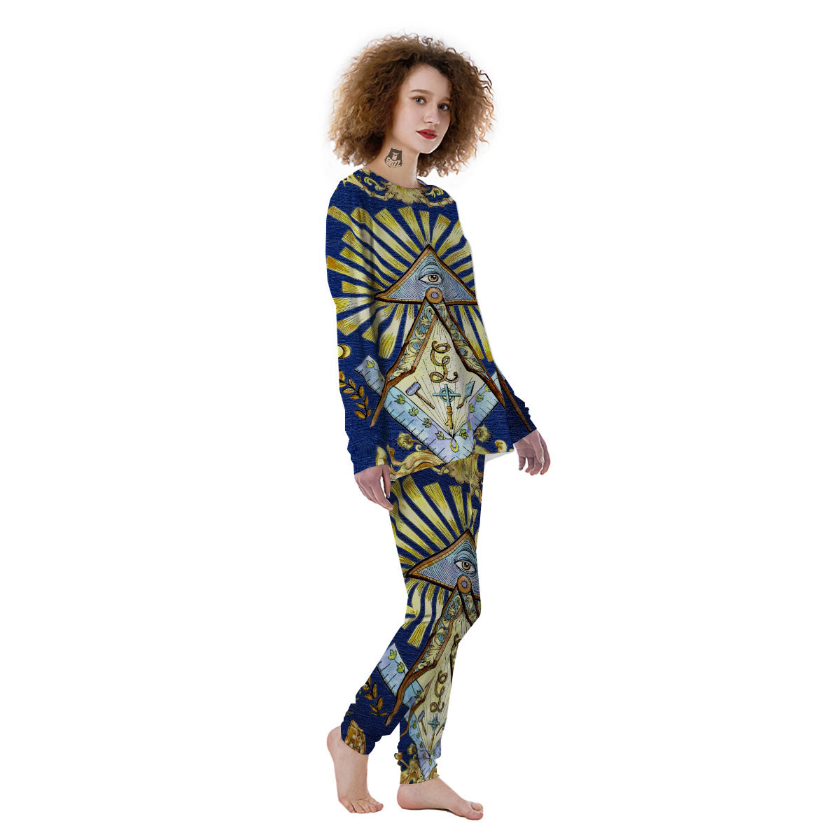 Freemasonry Masonic Vintage Print Women's Pajamas-grizzshop