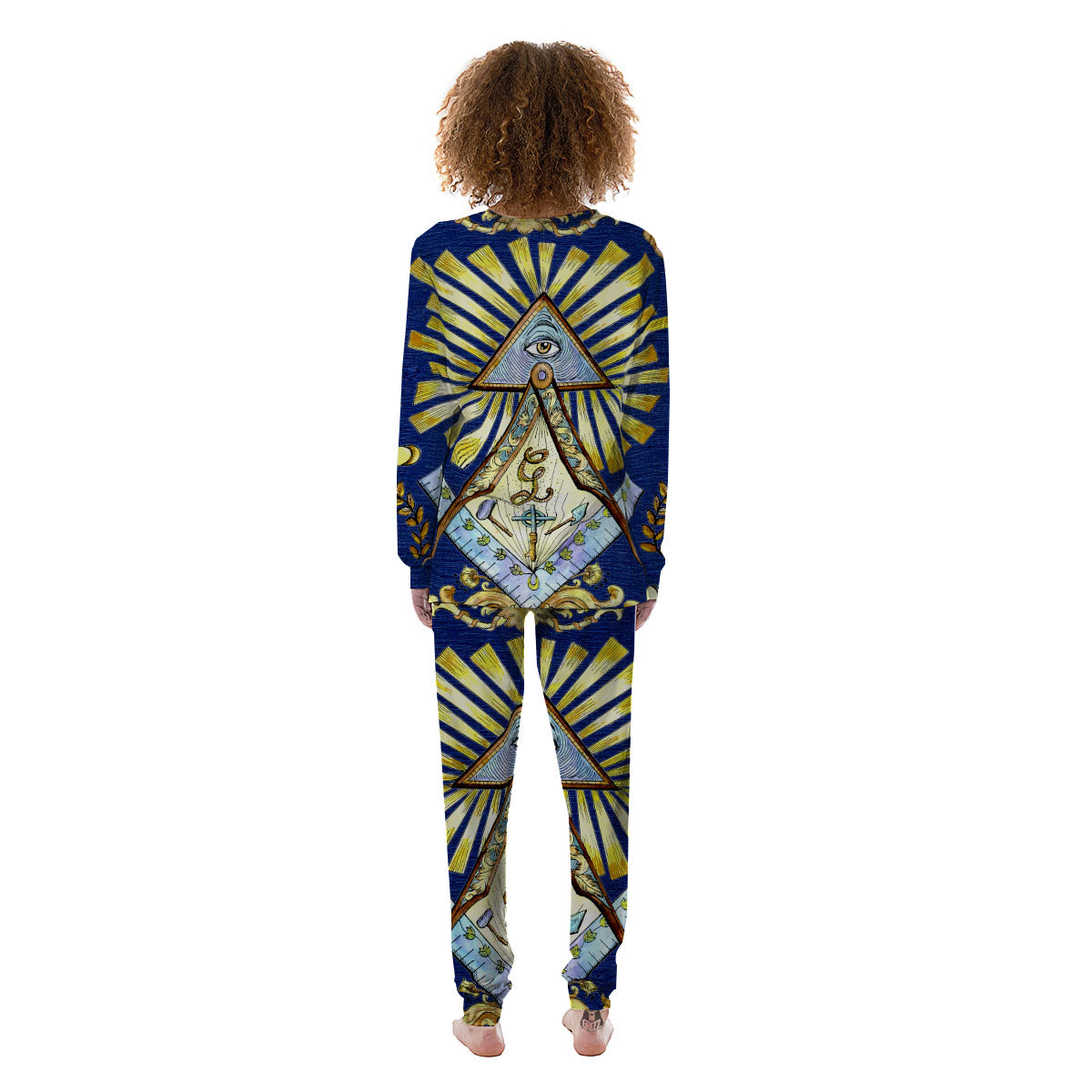 Freemasonry Masonic Vintage Print Women's Pajamas-grizzshop