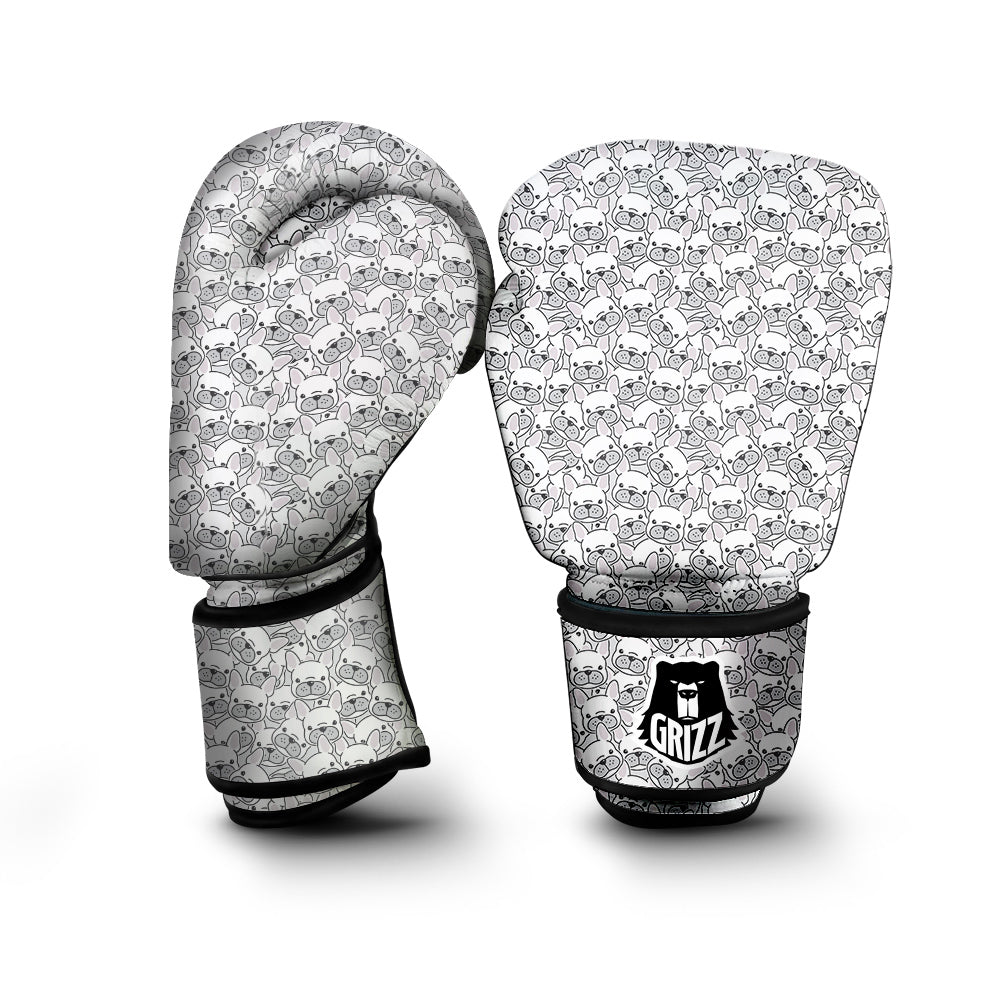 French Bulldog Cartoon Print Pattern Boxing Gloves-grizzshop