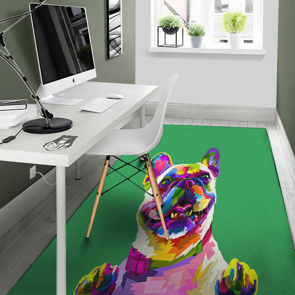 French Bulldog Coloful Print Floor Mat-grizzshop
