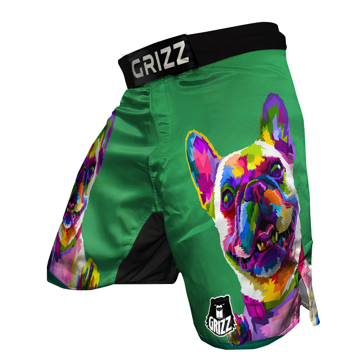 French Bulldog Coloful Print MMA Shorts-grizzshop