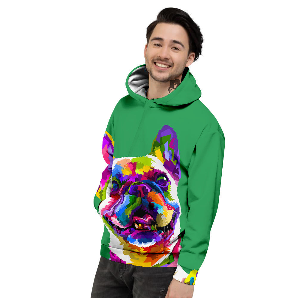 French Bulldog Coloful Print Men's Hoodie-grizzshop