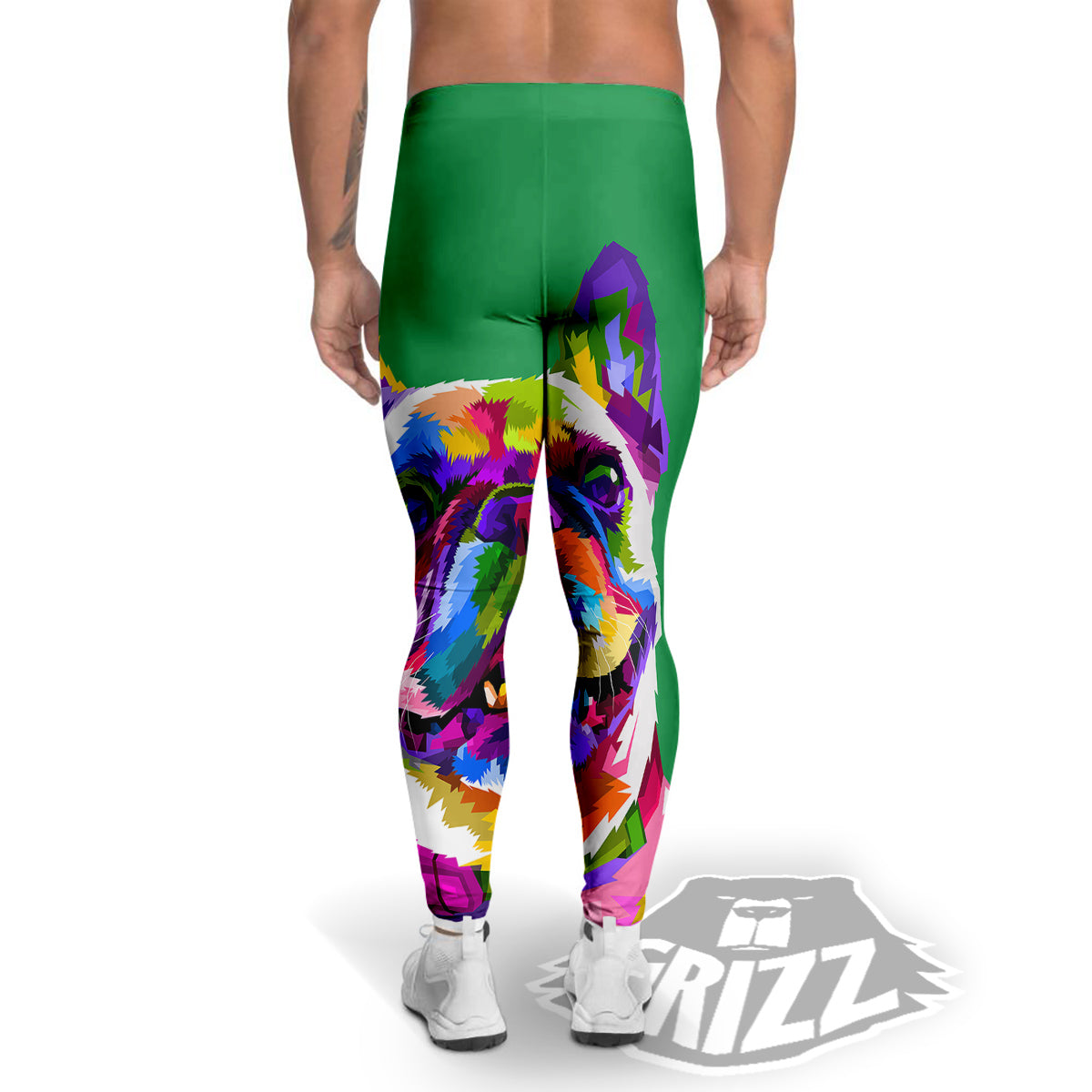 French Bulldog Coloful Print Men's Leggings-grizzshop