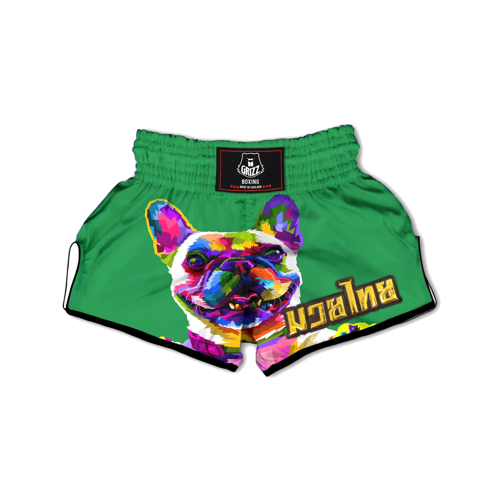 French Bulldog Coloful Print Muay Thai Boxing Shorts-grizzshop