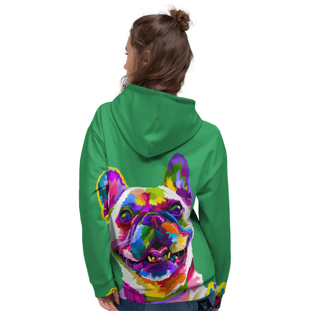 French Bulldog Coloful Print Women's Hoodie-grizzshop