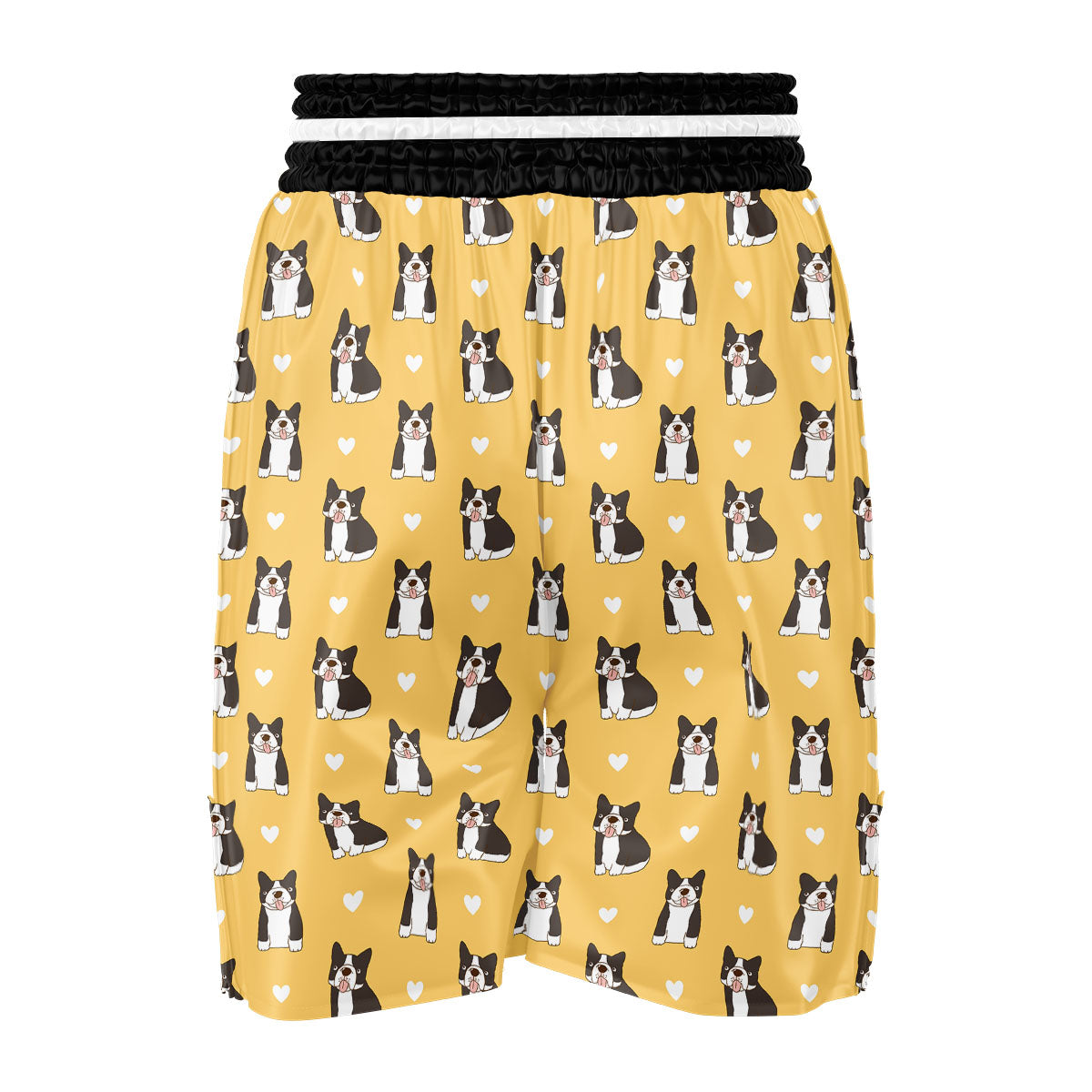 French Bulldog Lovely Print Pattern Boxing Shorts-grizzshop