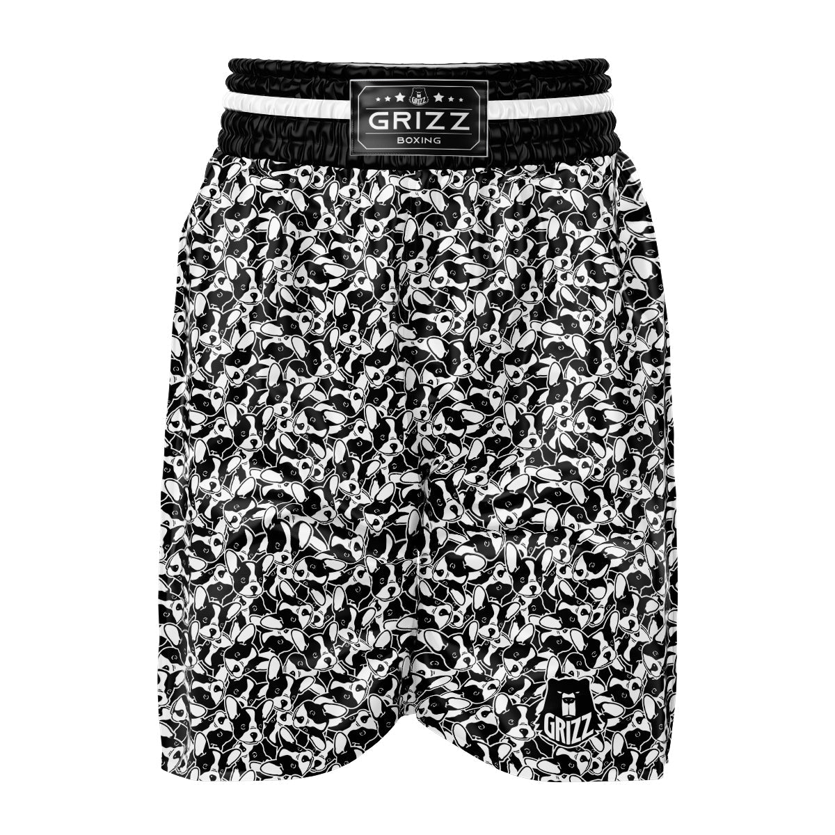 French Bulldog Puppy Cute Print Pattern Boxing Shorts-grizzshop
