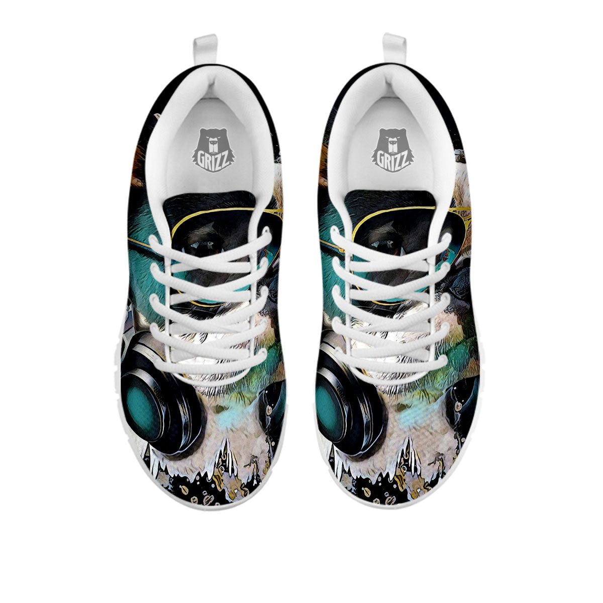 French Bulldog Puppy Watercolor Print White Sneaker-grizzshop