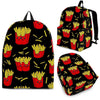 French Fries Cartoon Print Pattern Backpack-grizzshop